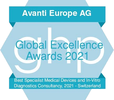 Avanti Europe was granted Glabl Excellence Award for best consultancy company in Switzerland for medical devices and in-vitro diagnostics IVD